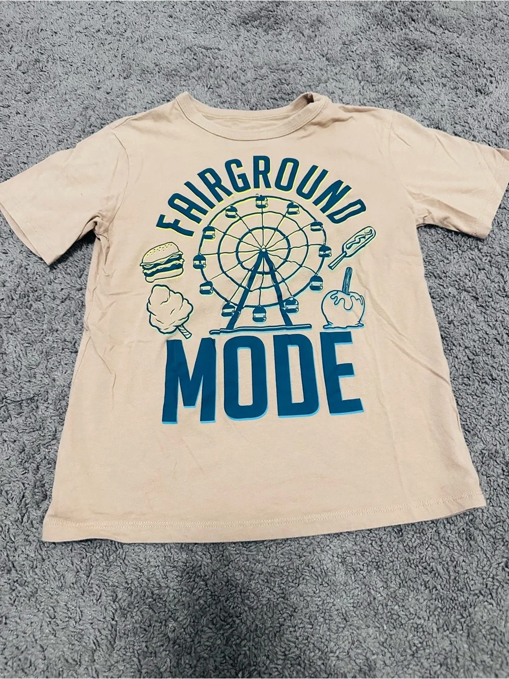 Fair Carnival Boys T-Shirt Medium Size 7/8 Fairground Graphic